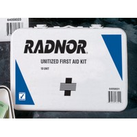 Radnor 64058021 Radnor 10 Person Unitized First Aid Kit In Plastic Case